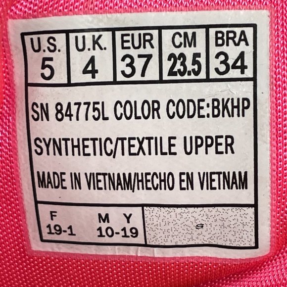 Skechers Street Shoutouts Youth Girl's Size 5 Shoes Black Pink High Top Sneaker - Picture 12 of 12